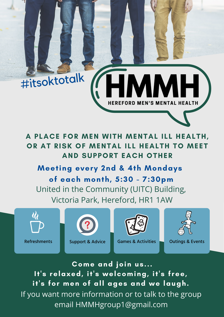 poster for Hereford Mens Mental Health