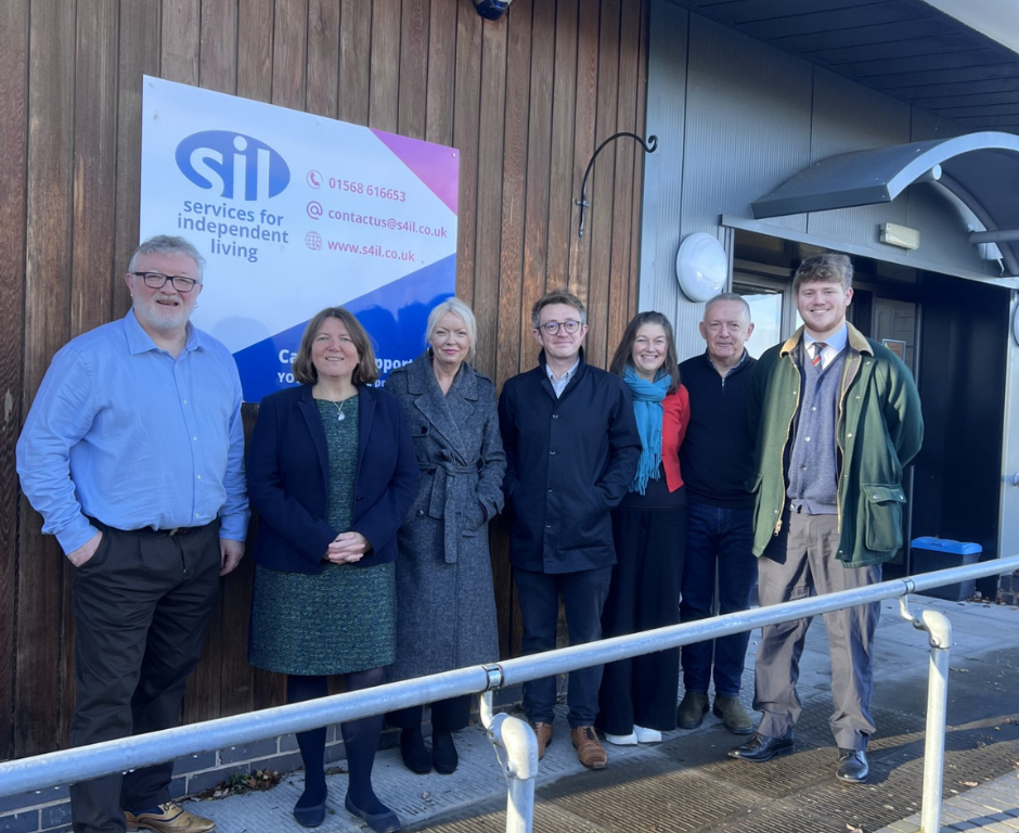 From left to right: Euan McPherson, SIL CEO; Ellie Chowns MP; Daisy Yates, Casey Review Team; James Mackie, Casey Review Team; Gill Bullock, Casey Review Team; Nick Green, SIL Chair of Trustees; James Farrow, Casey Review Team.